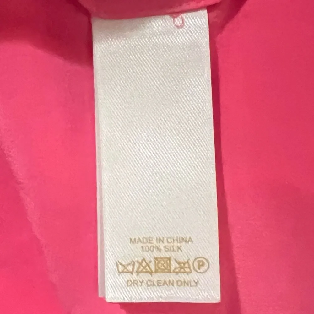 Kate Spade New York 'Addie' Sleeveless Pleated Silk Blouse‎ in Pink Size 4